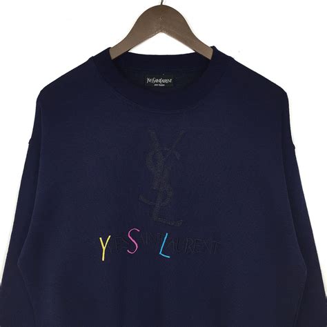 vintage yves saint laurent pour homme sweater|yves Saint Laurent hoodie.